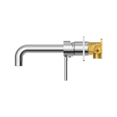 Dolce Angled Wall Basin Mixer - Chrome